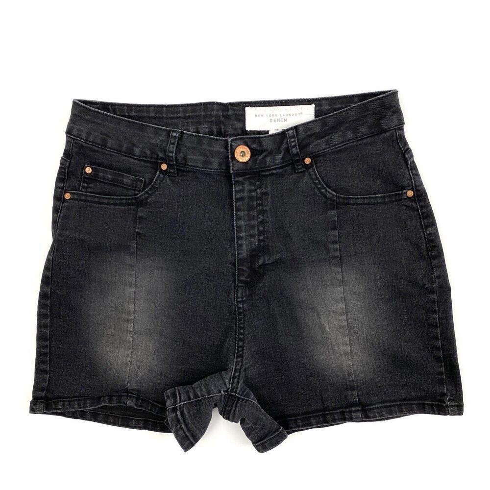 New York Laundry Denim Girls size 13 Black Denim jean Shorts